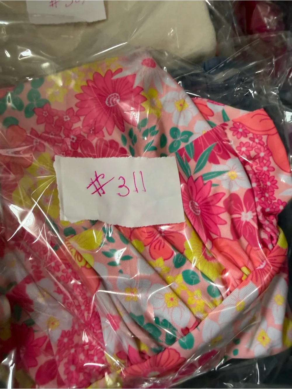 Betsey Johnson Baby Girls' Pink Floral Long-Sleeve Rash Guard Swimsuit 18mo